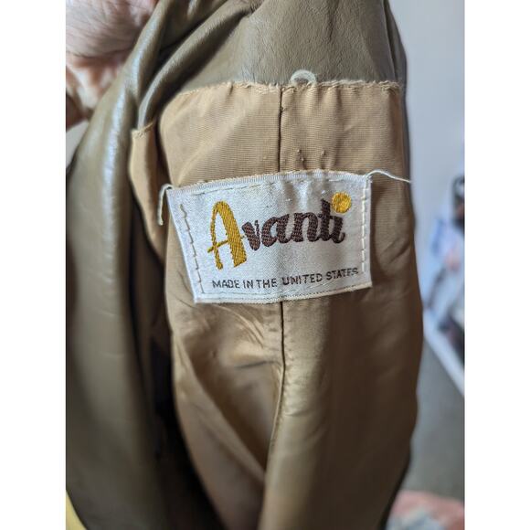 Vintage Leather Blazer Jacket - Picture 6 of 8